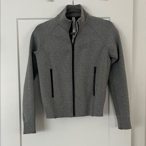 Lululemon Athletica Heather Gray Zip-Up Jacket
